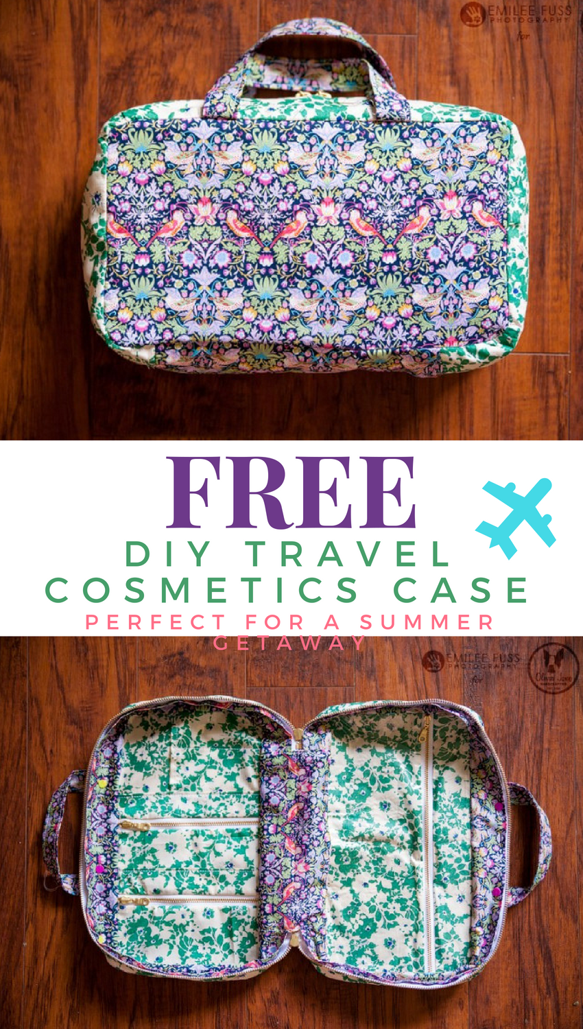 Travel Cosmetics Case Tutorial Olivia Jane Handcrafted