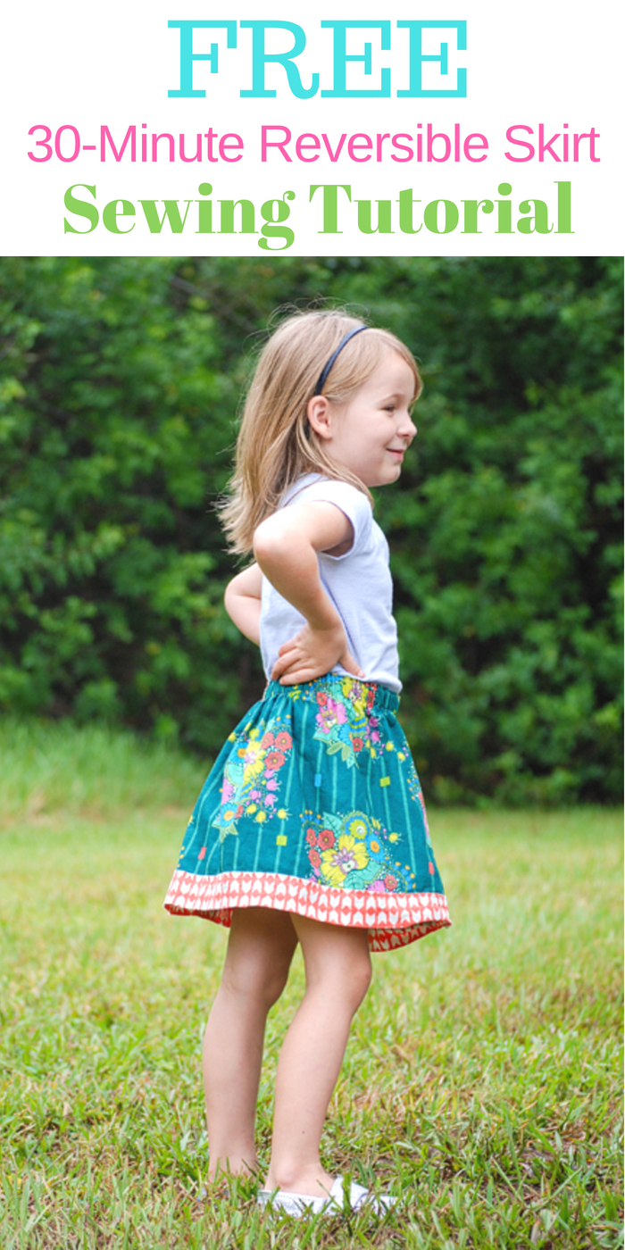 Make your 30 Minute Skirt Reversible! : Olivia Jane Handcrafted