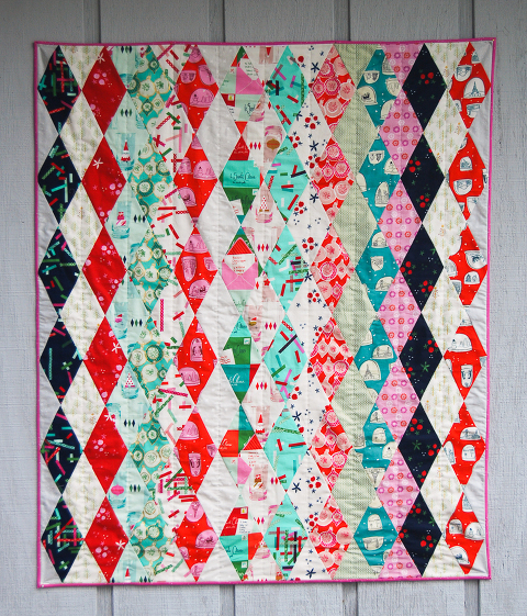 Free Argyle Christmas quilt pattern