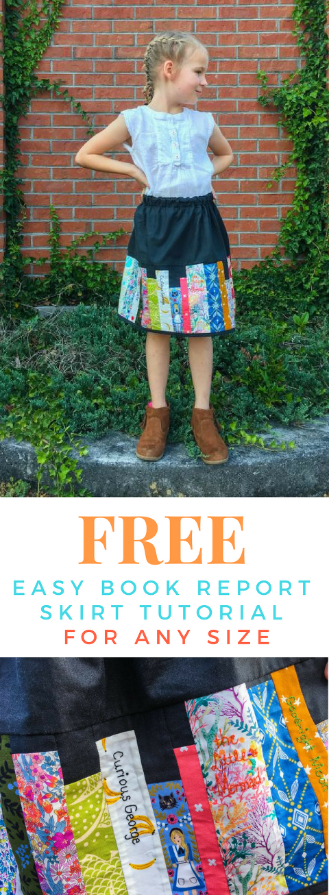FREE DIY book report skirt in any size