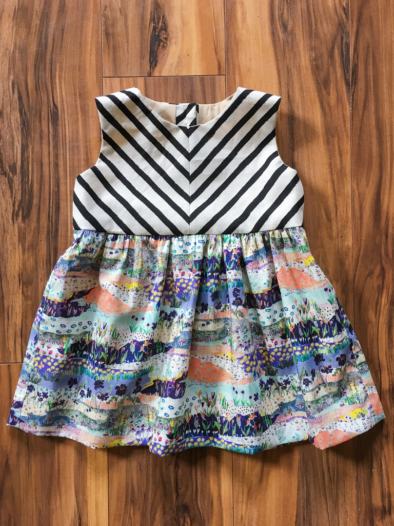 little baby dress in Liberty and Rifle Paper Co