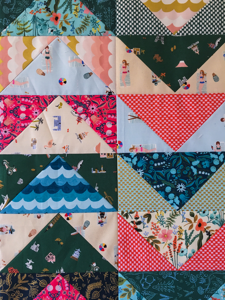 Amalfi coast summer quilt custom order