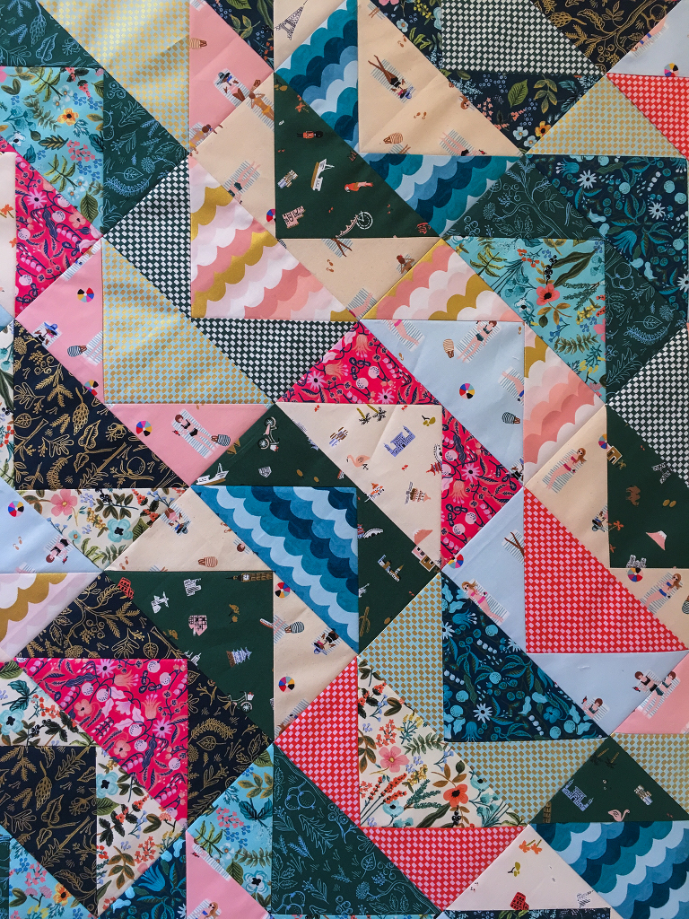 Amalfi coast summer quilt custom order