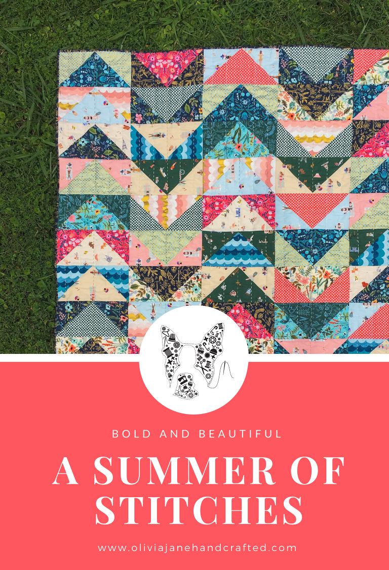 a summer of stitches Amalfi custom quilt 