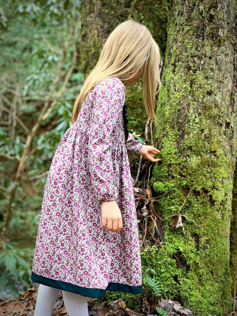 winter floral liberty dress