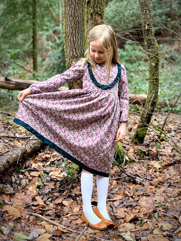 winter floral liberty dress