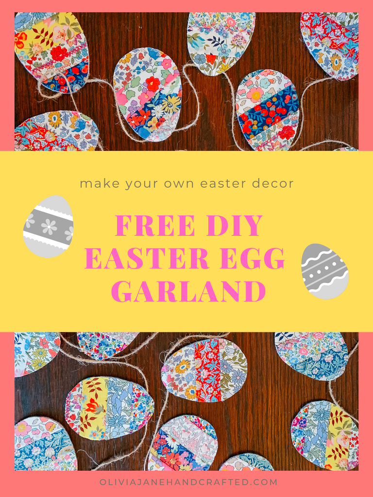 FREE DIY Easter egg garland tutorial