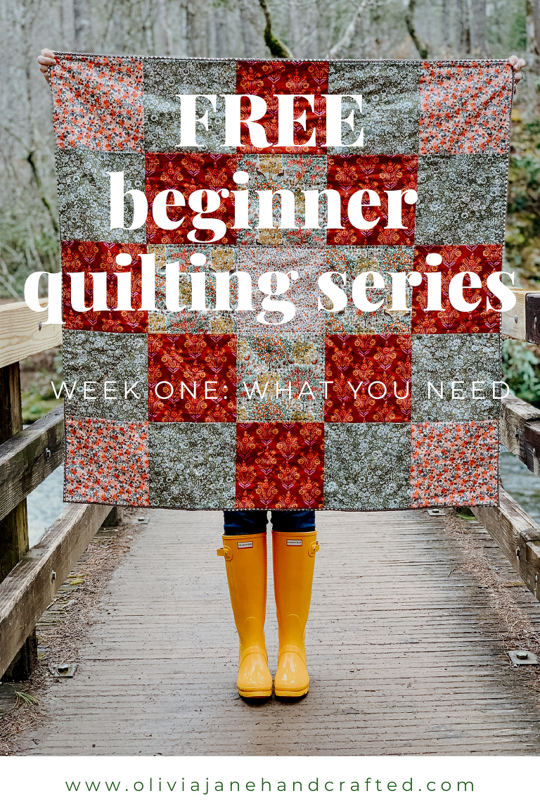 free beginner quilt series week one