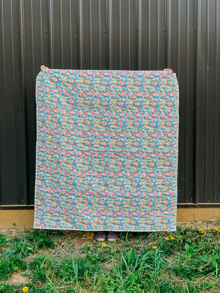 Rifle Paper co quilt by Olivia Jane Handcrafted