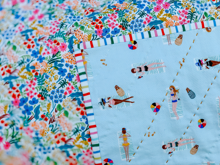 Rifle Paper co quilt by Olivia Jane Handcrafted