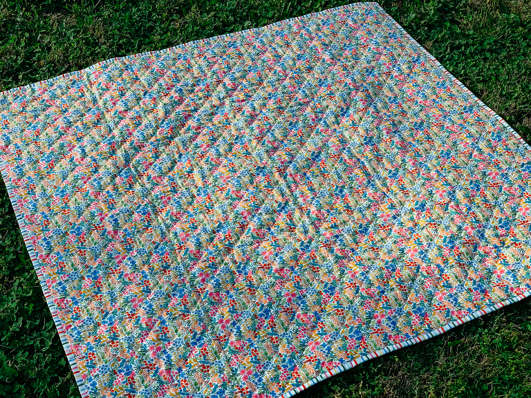Rifle Paper co quilt by Olivia Jane Handcrafted