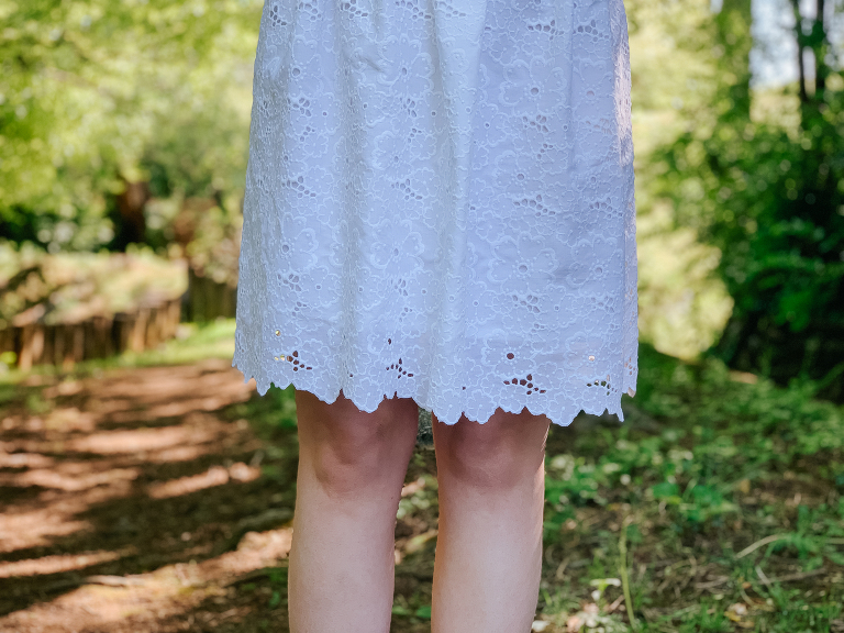 eyelet easter dress Olivia Jane handcrafted 