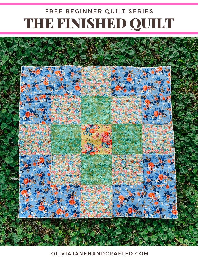 Free Beginner Quilt Series : finished quilt