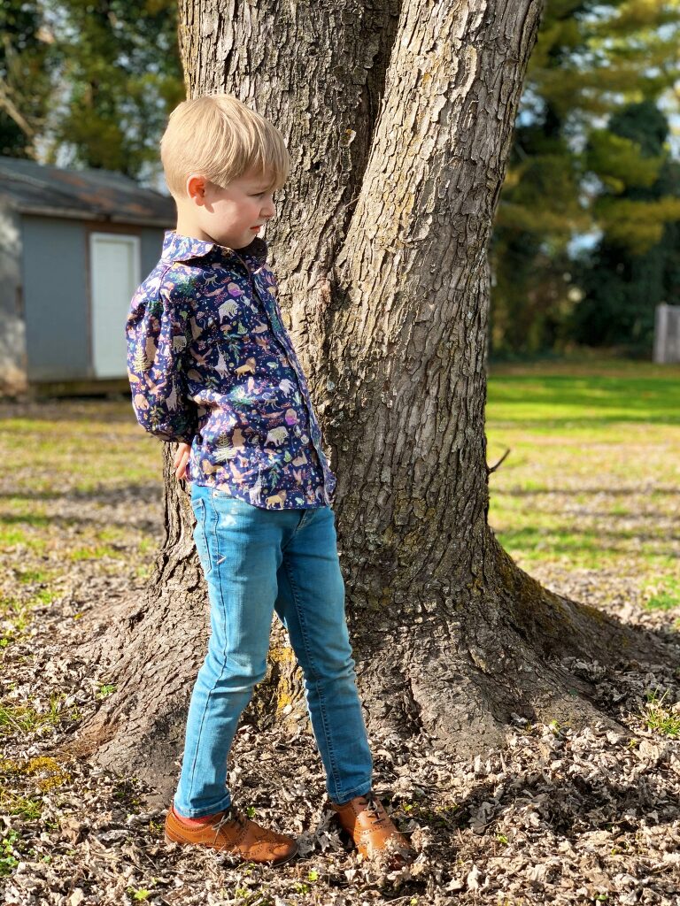 Oliver + S Buttoned Up Button Down Shirt in Liberty