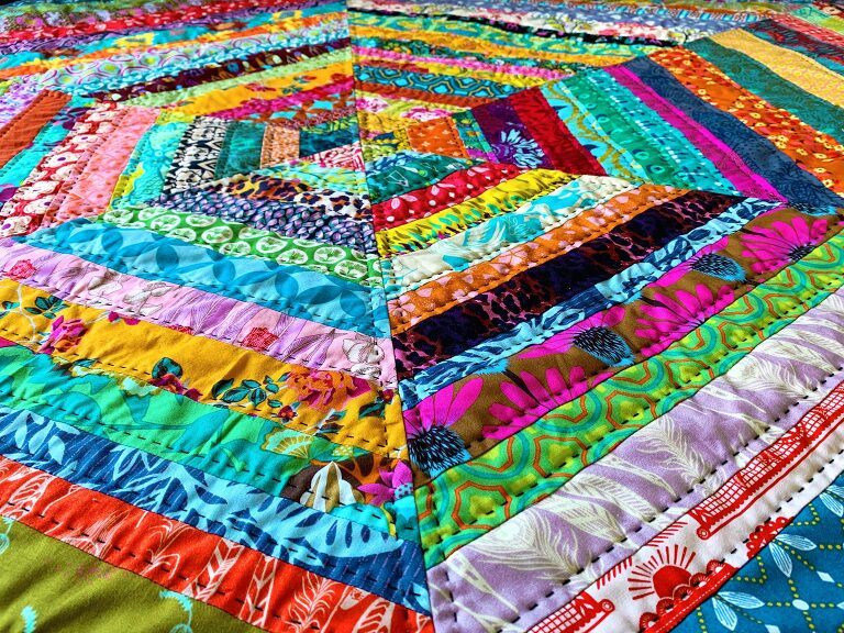 AMH hex strip quilt 