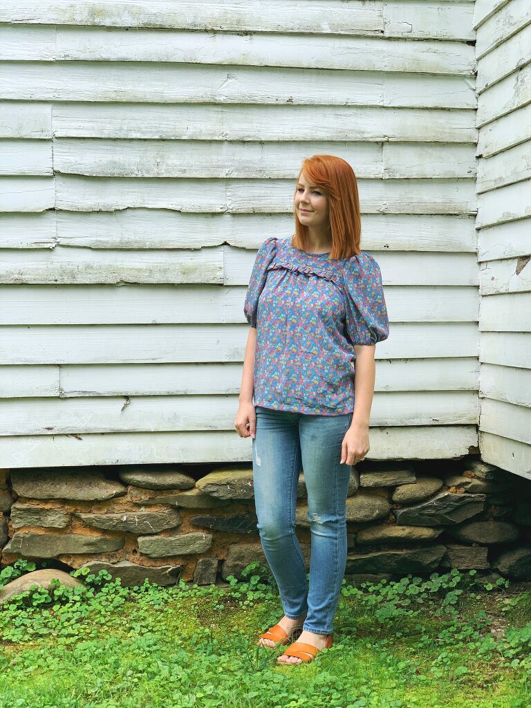 Silk Sagebrush Top : Olivia Jane Handcrafted