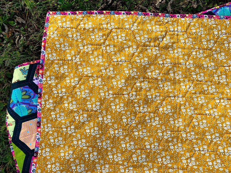 a honeycomb quilt for Bea by Olivia Jane Handcrafted