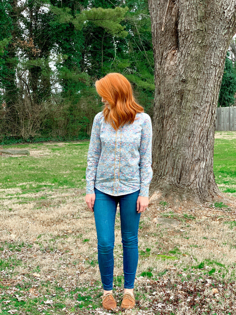 Self Sewn Perfect Shirt in Liberty organic lawn