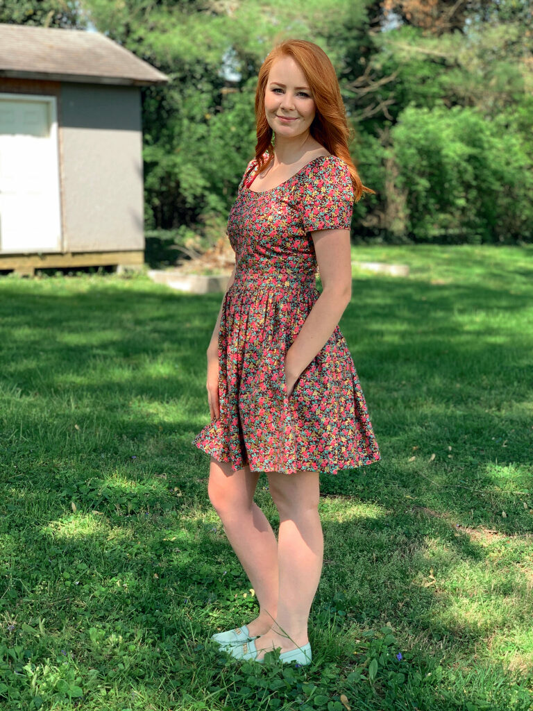 Michelle My Belle dress in Rifle Paper Co rosa