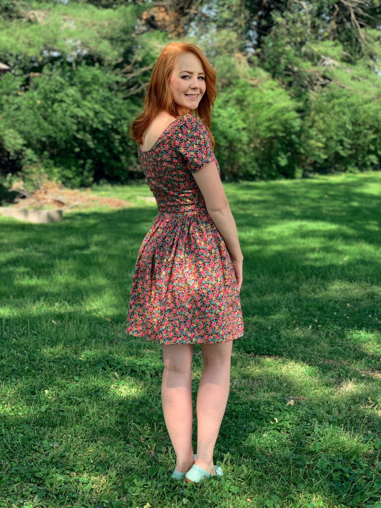 Michelle My Belle dress in Rifle Paper Co rosa