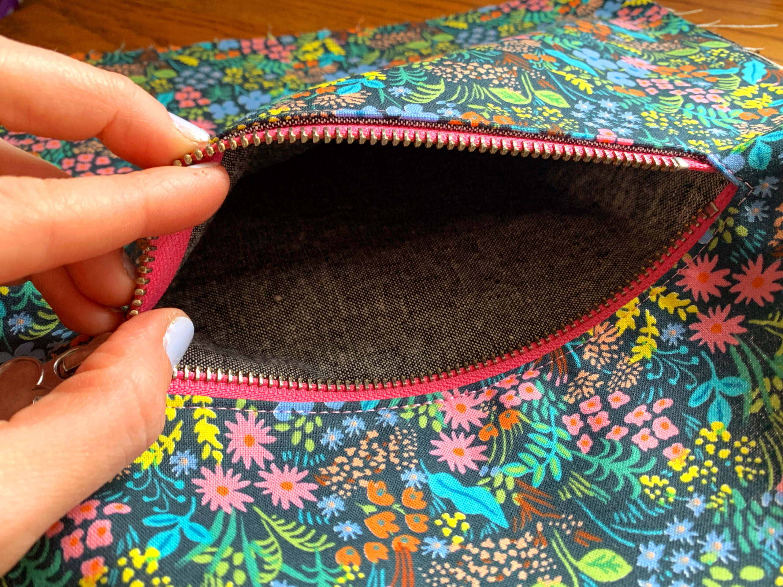 hidden zipper pocket tutorial