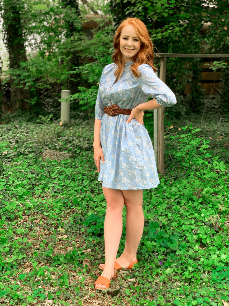 Deer and Doe Myosotis Dress in Liberty Capel