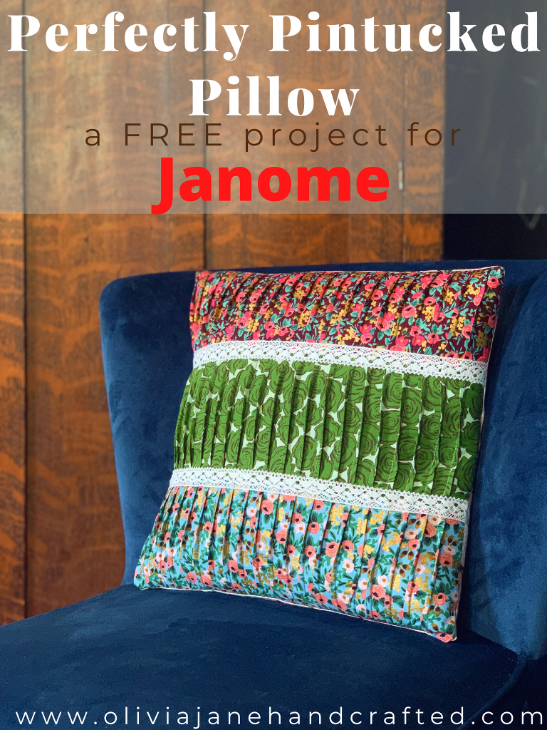 Perfectly Pintucked Pillow by Olivia Jane Handcrafted