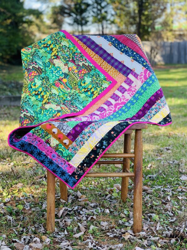 Handquilted baby quilt
