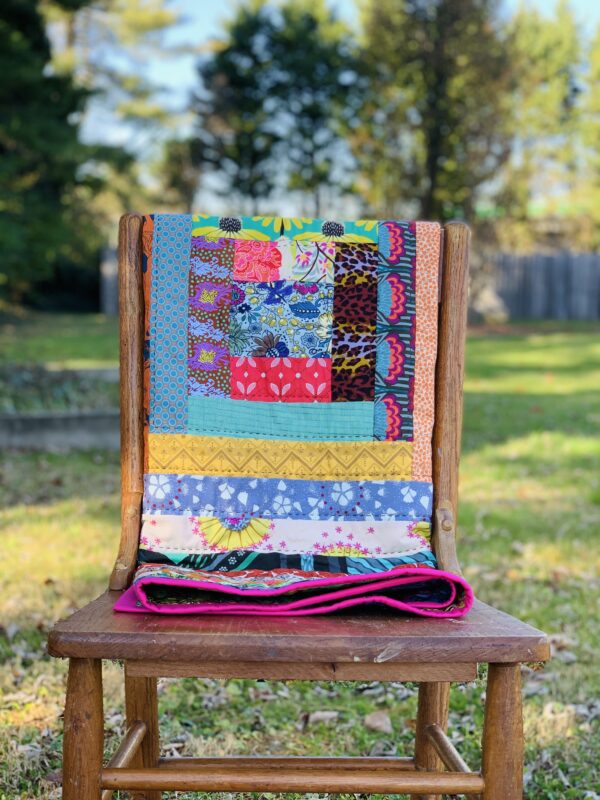 Handquilted baby quilt