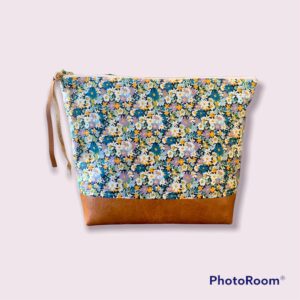 Large cosmetic Bag with Liberty fabrics Libby