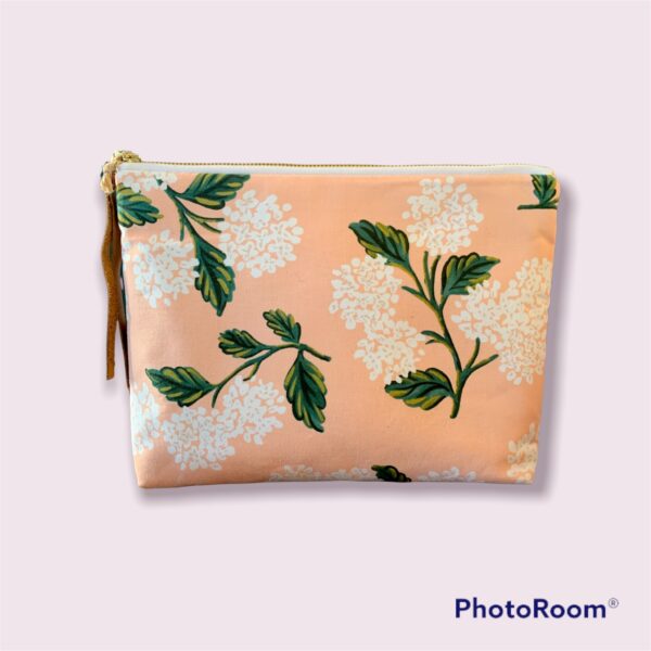 Makeup Bag in pink hydrangea rifle paper co