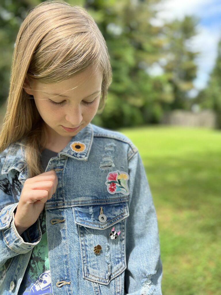 denim embroidered jacket