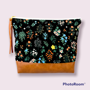 Large Cosmetic Bag in Wildflower Rifle paper co