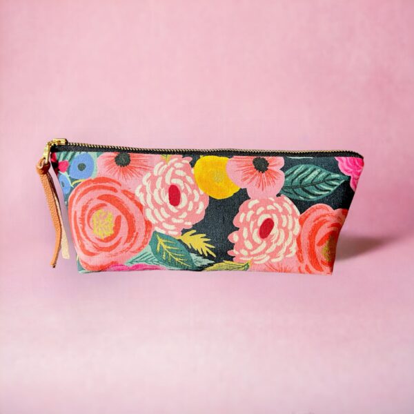 pencil pouch in rifle paper co canvas garden party