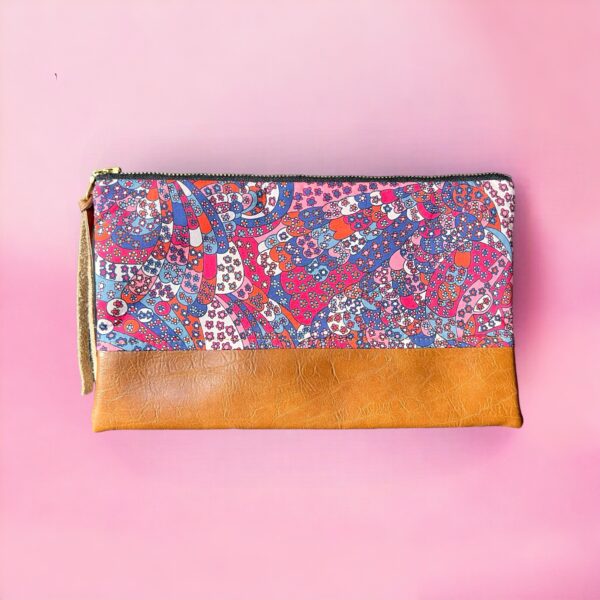signature clutch in liberty Carnaby patchwork